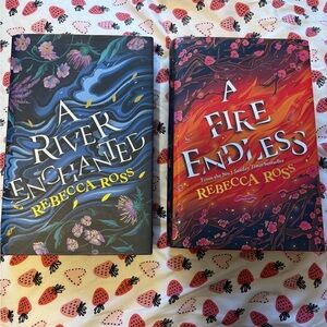 UK First Edition A River Enchanted & A Fire Endless by Rebecca Ross Set